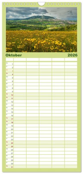 Produktbild: Familienplaner 2026 - San Marino Die &auml;lteste Republik der Welt mit 5 Spalten (Wandkalender, 21 x 45 cm) CALVENDO