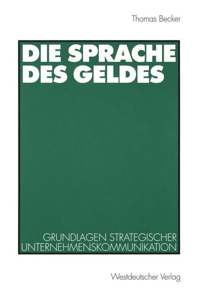 Produktbild: Die Sprache des Geldes