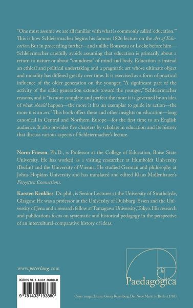 Produktbild: F.D.E. Schleiermacher&rsquo;s Outlines of the Art of Education