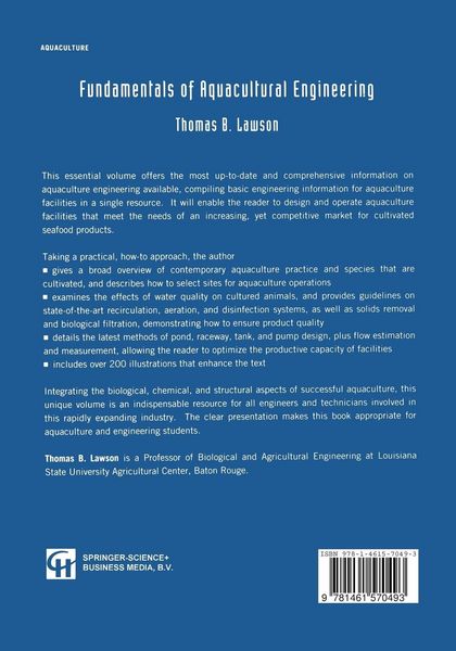 Produktbild: Fundamentals of Aquacultural Engineering