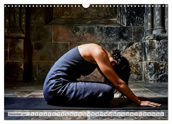 Produktbild: Dark Yoga &ndash; Heilige Stille im Schatten (Wandkalender 2027 DIN A3 quer), CALVENDO Monatskalender