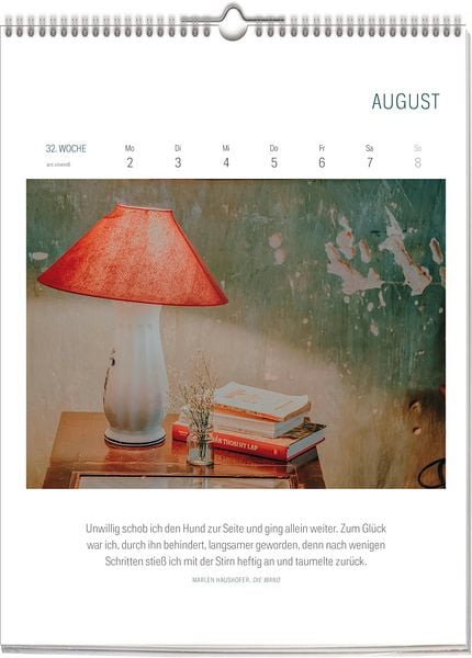 Produktbild: ars vivendi Literatur Kalender 2027
