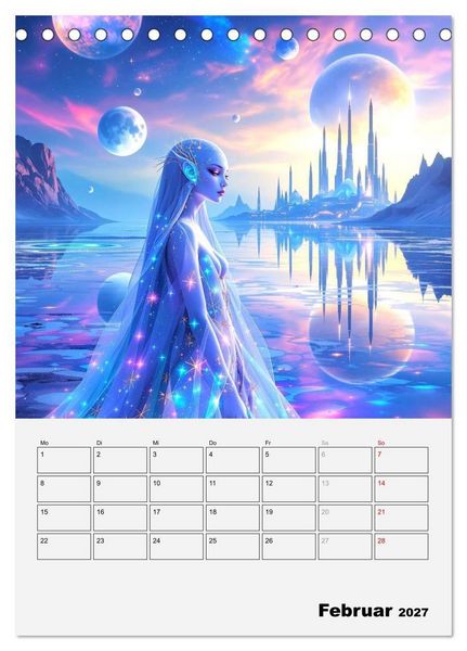 Produktbild: Herrscherinnen der Galaxien (Tischkalender 2027 DIN A5 hoch), CALVENDO Monatskalender