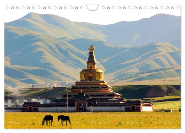 Produktbild: Stupas &ndash; Buddhistische Sakralbauten 2026 (Wandkalender 2026 DIN A4 quer), CALVENDO Monatskalender
