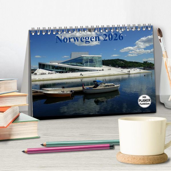 Produktbild: Norwegen und seine Sch&ouml;nheiten 2026 (Tischkalender 2026 DIN A5 quer), CALVENDO Monatskalender