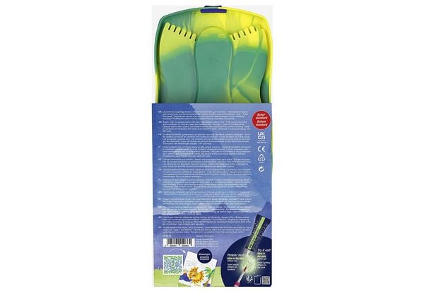 Produktbild: FABER-CASTELL Farbkasten Connector 12 Dino mit Deckwei&szlig; Blister