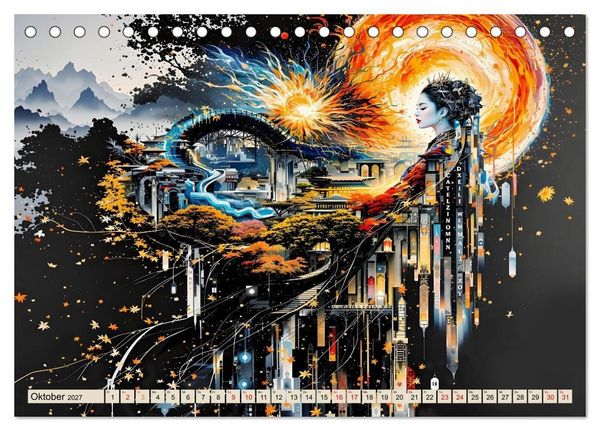 Produktbild: Spiegelst&auml;dte der Seele - Urbanes Labyrinth der Wahrnehmung (Tischkalender 2027 DIN A5 quer), CALVENDO Monatskalender