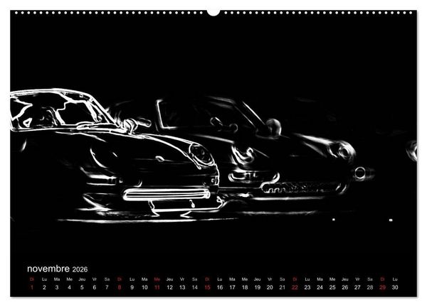 Produktbild: 911 Lignes (Calendrier mural 2026 DIN A2 vertical) calendrier de bureau