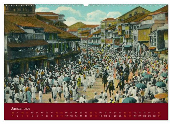 Produktbild: Altes Indien um 1900 (hochwertiger Premium Wandkalender 2026 DIN A2 quer), Kunstdruck in Hochglanz