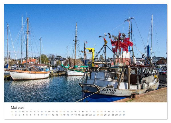 Produktbild: Fischereih&auml;fen an der Ostseek&uuml;ste (Wandkalender 2026 DIN A4 quer), CALVENDO Monatskalender