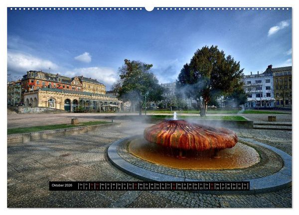 Produktbild: Wiesbaden Aquis Mattiacis (hochwertiger Premium Wandkalender 2026 DIN A2 quer), Kunstdruck in Hochglanz