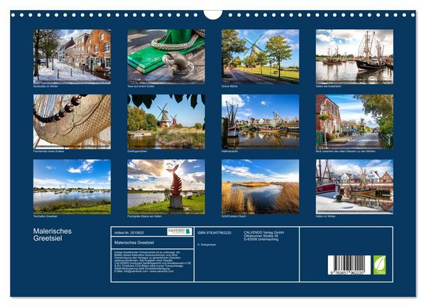 Produktbild: Malerisches Greetsiel (Wandkalender 2026 DIN A3 quer), CALVENDO Monatskalender