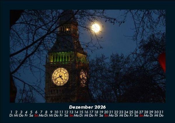 Produktbild: Londons sch&ouml;nste Seiten 2026 Fotokalender DIN A5
