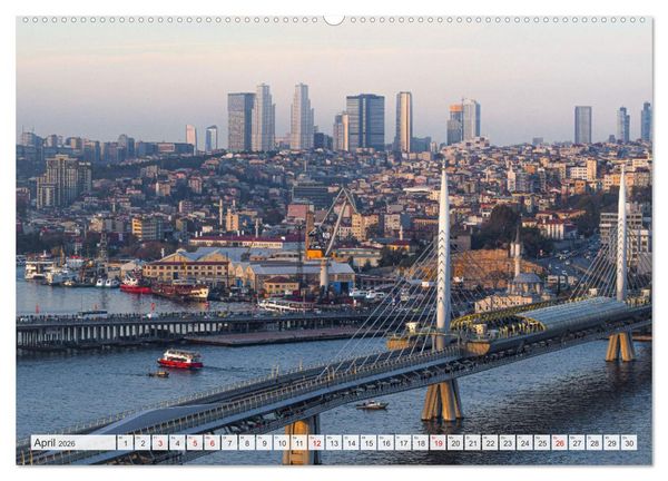 Produktbild: Istanbul - die quirlige Stadt auf zwei Kontinenten (hochwertiger Premium Wandkalender 2026 DIN A2 quer), Kunstdruck in Hochglanz