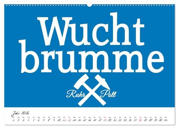 Produktbild: Ruhrpott Vokabeln (hochwertiger Premium Wandkalender 2026 DIN A2 quer), Kunstdruck in Hochglanz