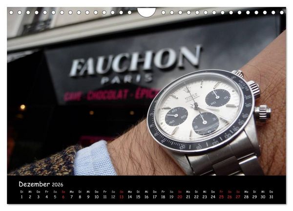 Produktbild: Watch Wristshots Worldwide (Wandkalender 2026 DIN A4 quer), CALVENDO Monatskalender