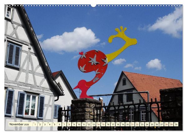 Produktbild: Unterwegs in Backnang (Wandkalender 2026 DIN A2 quer), CALVENDO Monatskalender