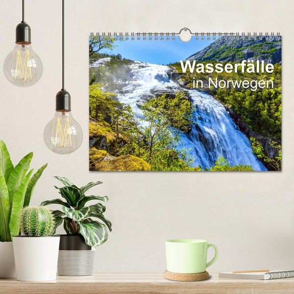 Produktbild: Wasserf&auml;lle in Norwegen (Wandkalender 2026 DIN A4 quer), CALVENDO Monatskalender