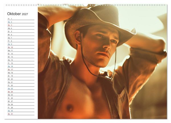 Produktbild: Sinnliche M&auml;nner (hochwertiger Premium Wandkalender 2027 DIN A2 quer), Kunstdruck in Hochglanz