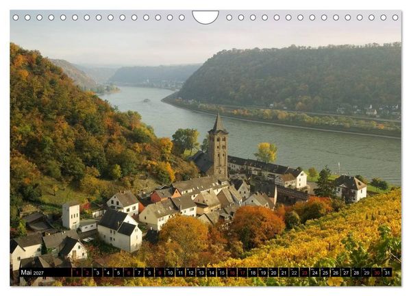 Produktbild: Der Rhein. Oberes Mittelrheintal von Bingen bis Koblenz (Wandkalender 2027 DIN A4 quer), CALVENDO Monatskalender