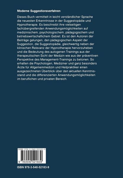 Produktbild: Moderne Suggestionsverfahren