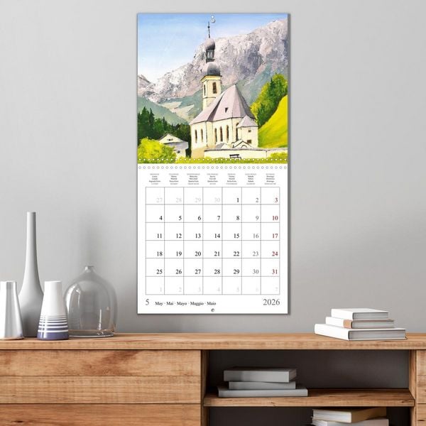 Produktbild: Upper Bavaria Art - Painted pictures from the south of Germany (Wall Calendar 2026 12 &times; 12 Inch) CALVENDO 12 Month Wall Calendar