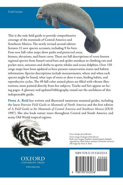Produktbild: Field Guide to the Mammals of Central America & Southeast Mexico