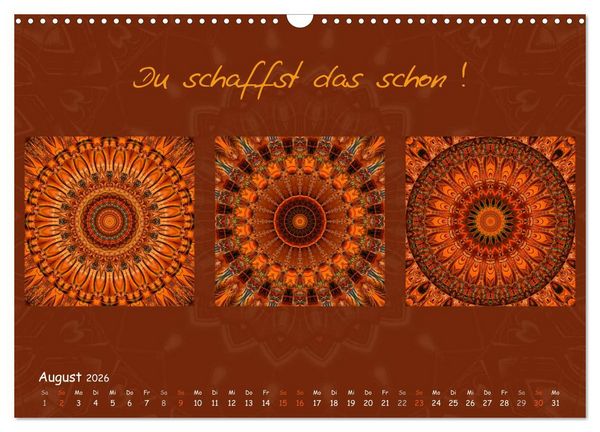 Produktbild: Mandala Trilogien (Wandkalender 2026 DIN A3 quer), CALVENDO Monatskalender