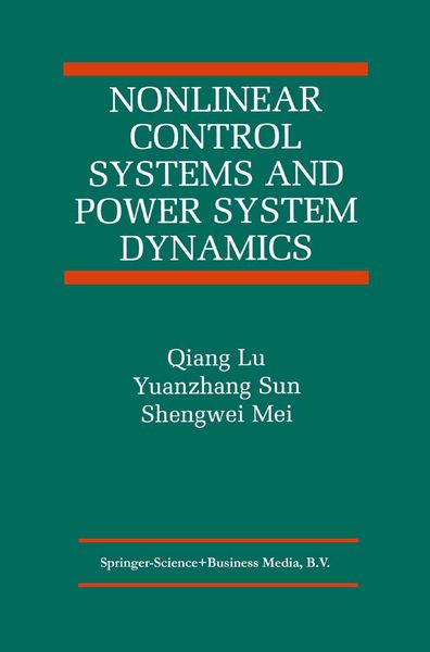 Produktbild: Nonlinear Control Systems and Power System Dynamics