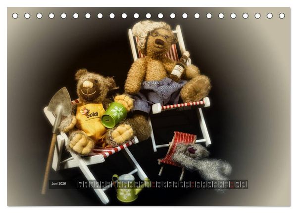Produktbild: Die Teddys sind los (Tischkalender 2026 DIN A5 quer), CALVENDO Monatskalender