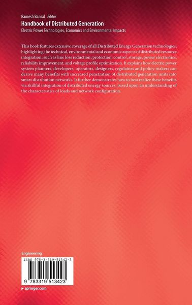 Produktbild: Handbook of Distributed Generation