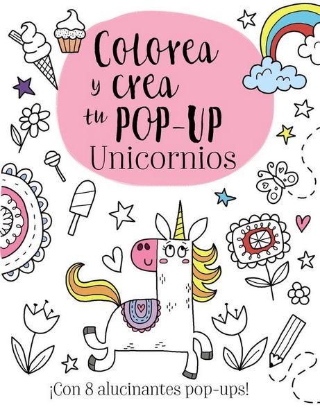 Produktbild: Colorea y crea tu pop-up. Unicornios