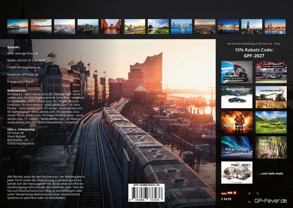 Produktbild: Hamburg - Zwischen Speicherstadt und Alster - 2027 - Kalender DIN A2