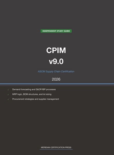Produktbild: ASCM CPIM v9.0 Supply Chain Study Guide 2026