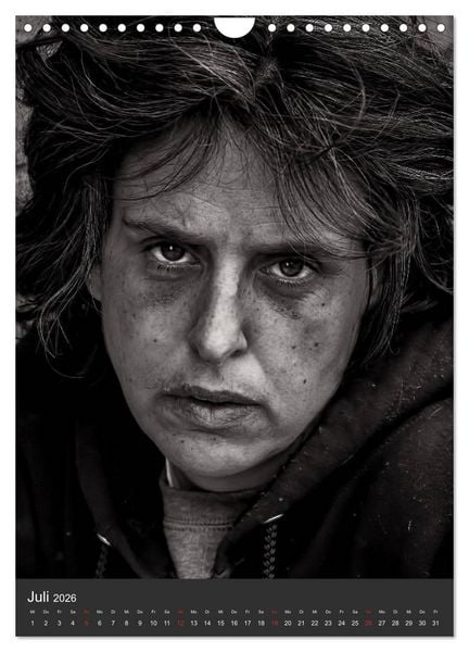 Produktbild: Obdachlos. Die Gesichter der Armut (Wandkalender 2026 DIN A4 hoch), CALVENDO Monatskalender