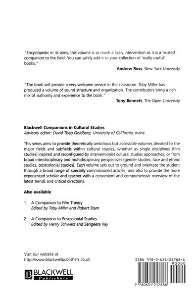 Produktbild: Comp Cultural Studies
