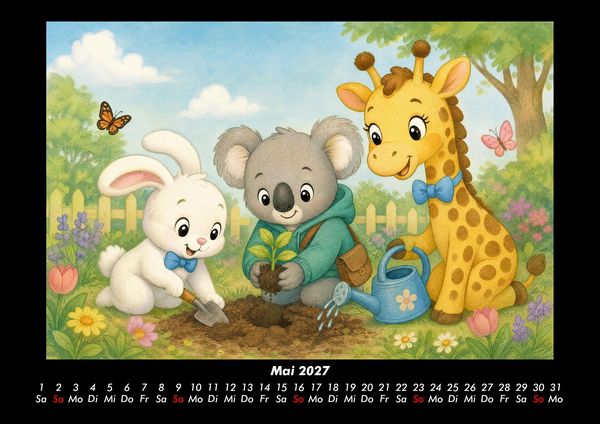 Produktbild: Mein erster Schultag - Ein mutiges Jahr 2027 Fotokalender DIN A3