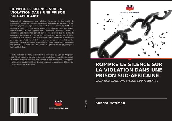 Produktbild: ROMPRE LE SILENCE SUR LA VIOLATION DANS UNE PRISON SUD-AFRICAINE
