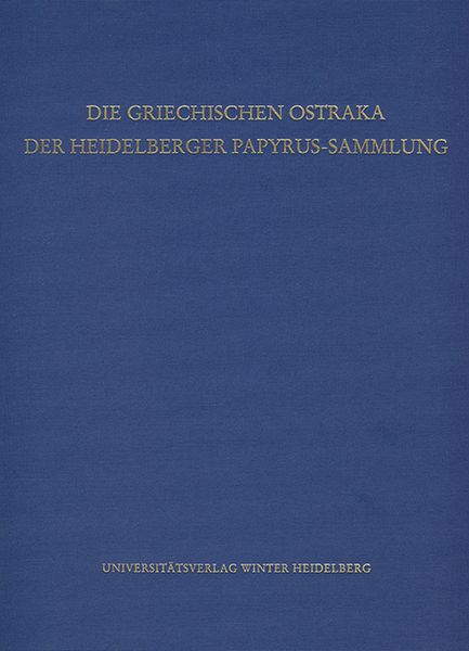 Produktbild: Die griechischen Ostraka der Heidelberger Papyrus-Sammlung