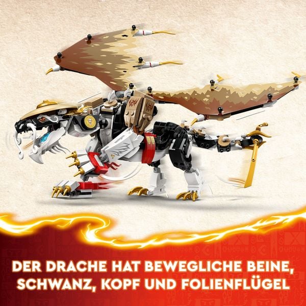 Produktbild: LEGO NINJAGO 71809 Egalt der Meisterdrache, Ninja-Set mit Drachen-Spielzeug