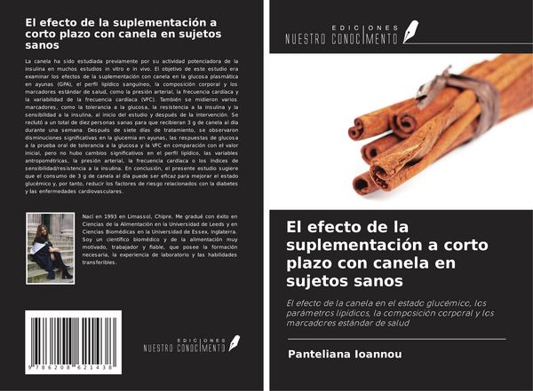 Produktbild: El efecto de la suplementaci&oacute;n a corto plazo con canela en sujetos sanos