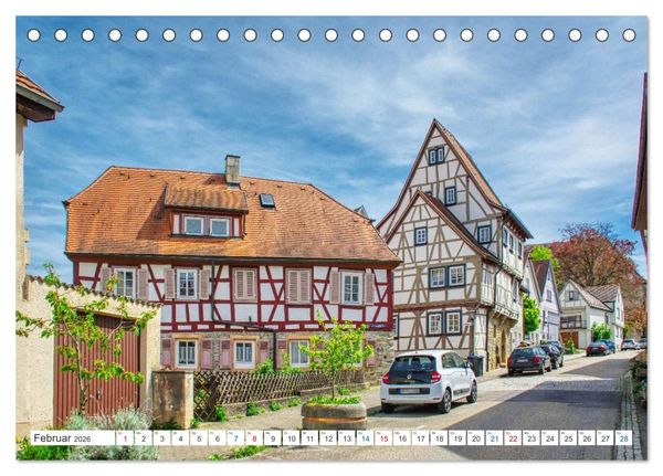 Produktbild: Bad Wimpfen - Kurstadt am Neckar (Tischkalender 2026 DIN A5 quer), CALVENDO Monatskalender
