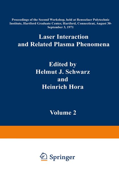 Produktbild: Laser Interaction and Related Plasma Phenomena