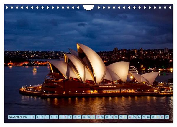 Produktbild: St&auml;dte der Welt - Skylines in der Nacht (Wandkalender 2026 DIN A4 quer), CALVENDO Monatskalender