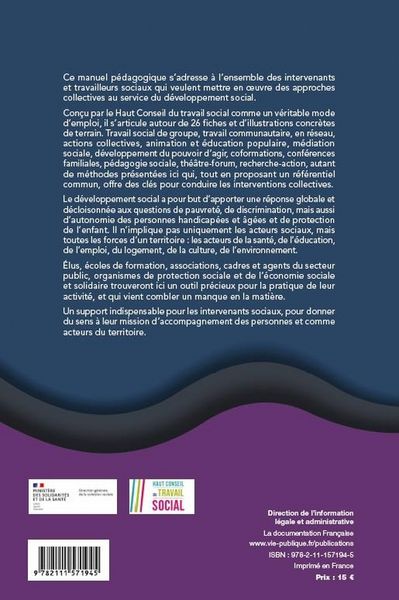 Produktbild: Manuel de l'intervention collective pour les travailleurs sociaux