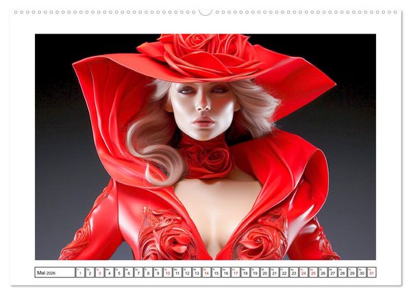 Produktbild: Femme Fatale. Portraits. Starke und sch&ouml;ne Frauen (hochwertiger Premium Wandkalender 2026 DIN A2 quer), Kunstdruck in Hochglanz