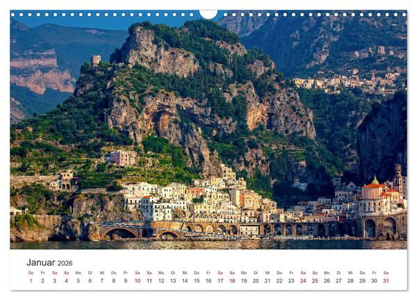 Produktbild: Amalfi K&uuml;ste - Italiens wundersch&ouml;ner K&uuml;stenabschnitt. (Wandkalender 2026 DIN A3 quer), CALVENDO Monatskalender