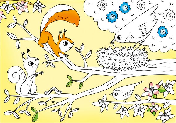 Produktbild: Mein sch&ouml;nstes buntes Malbuch. Im Fr&uuml;hling