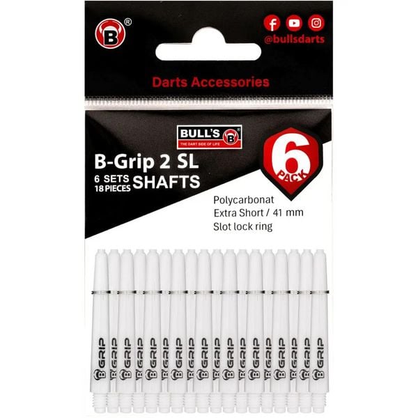 Produktbild: BULL'S 6P-B-Grip-2 SL Sh. s wei&szlig;