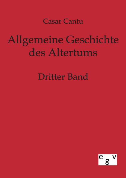 Produktbild: Allgemeine Geschichte des Altertums